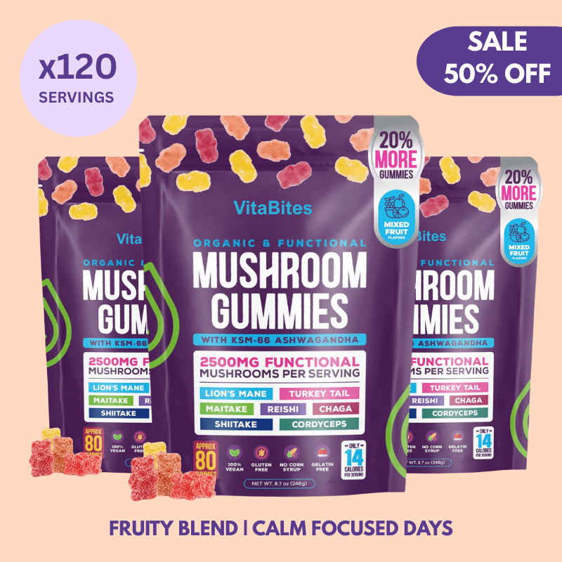 Functional Mushroom Gummies Three Pack